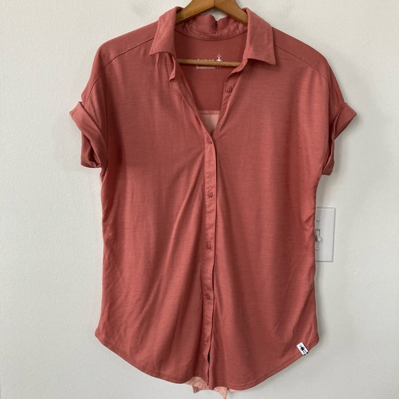 Smartwool Everyday Exploration Short Sleeve Merino Wool Blend Top - Picture 4 of 8